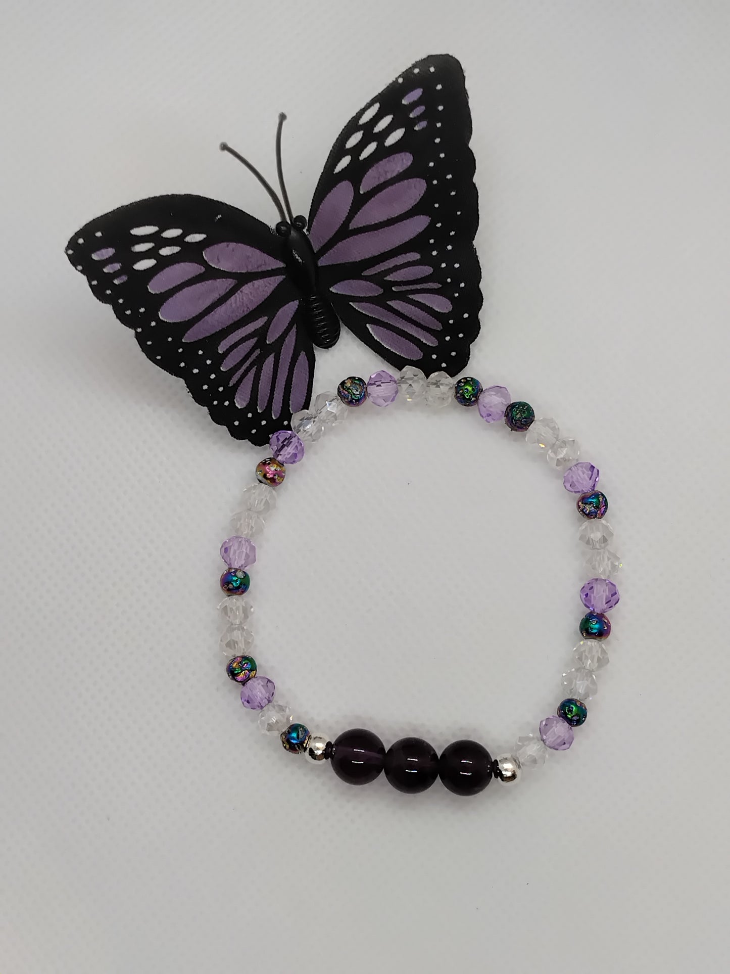 Amethyst Stretchy Bracelet